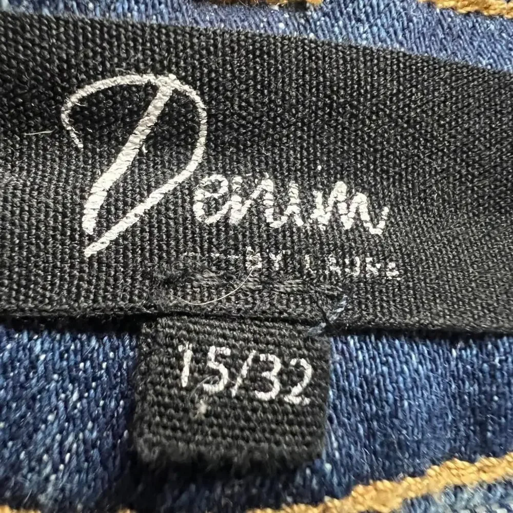 Denim by Laura Wide Leg Jeans Juniors 15/32 Blue Medium Wash Mid Rise Stretch - Picture 2 of 7